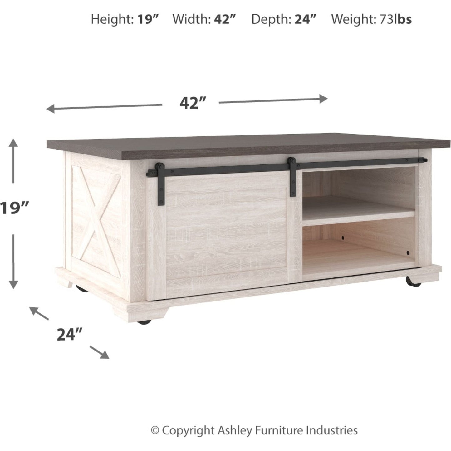 Table basse Dorrinson - Bicolore