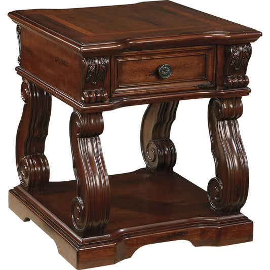 Table d'appoint Alymere - Brun rustique