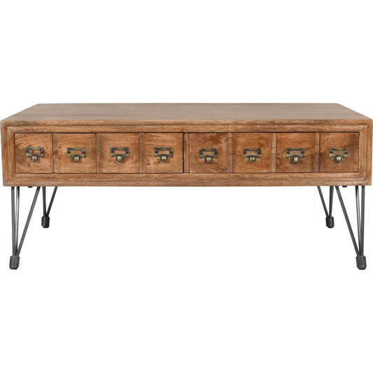Table basse américaine vintage - Marron moyen
