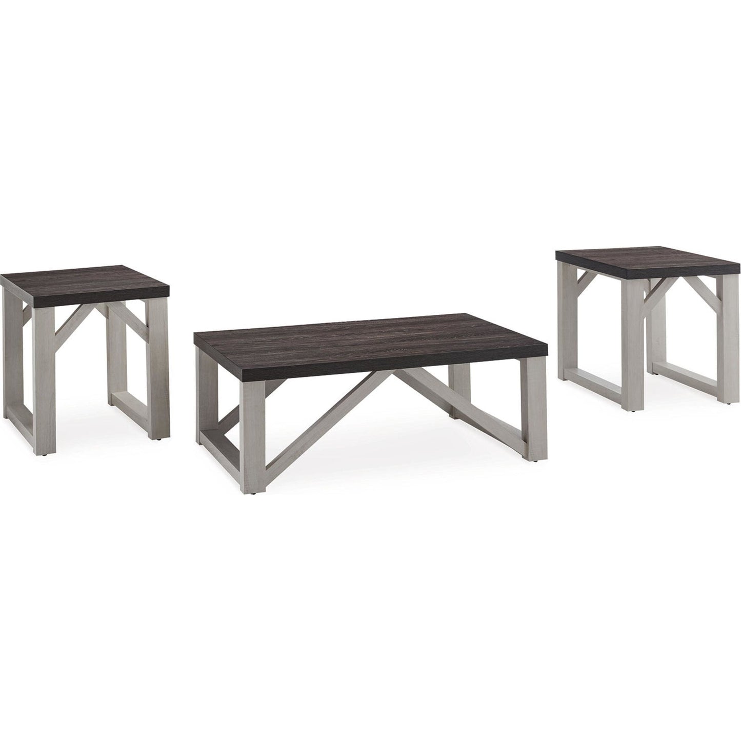 Lot de 3 tables Dorrinson - Blanc antique