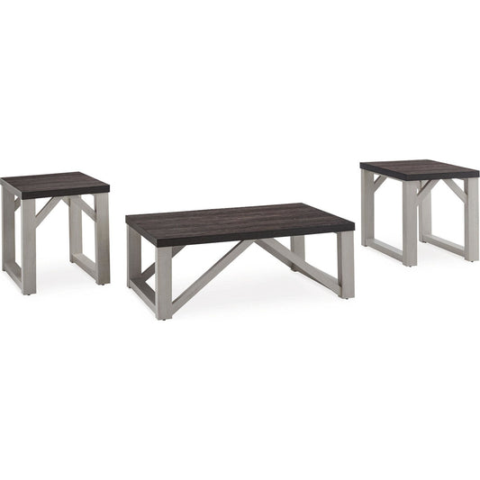Lot de 3 tables Dorrinson - Blanc antique