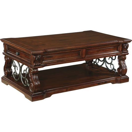 Table basse Alymere - Brun rustique