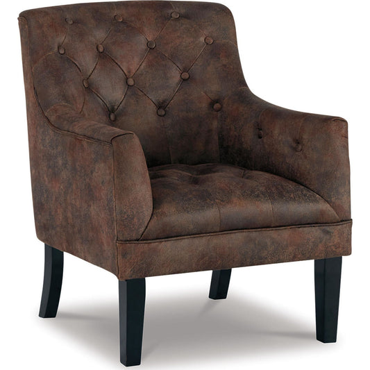 Fauteuil d'appoint Drakelle - Acajou