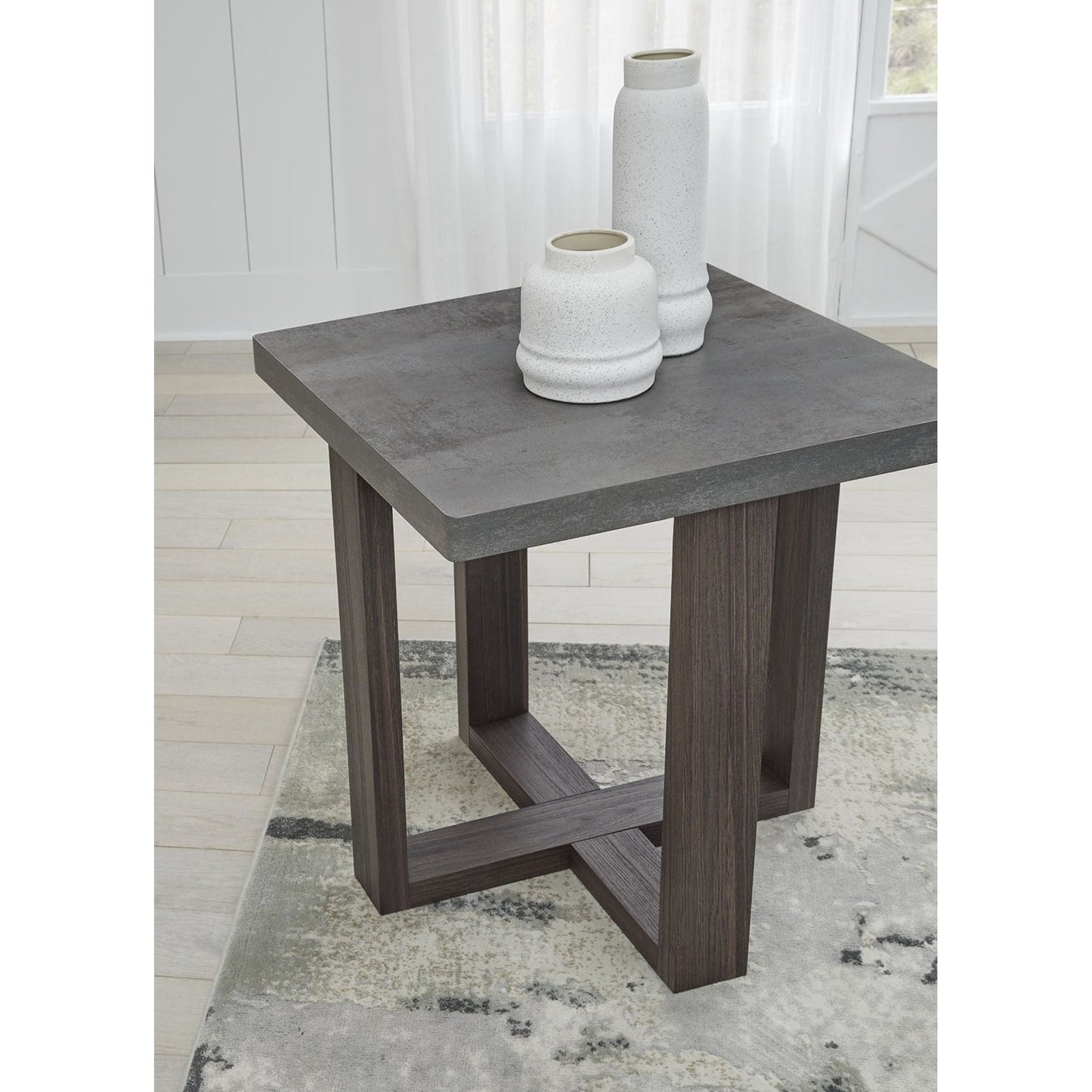 Tables Dynnford (lot de 3) - Gris/Marron