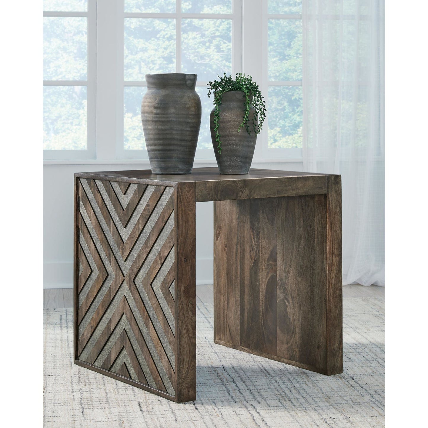 Table d'appoint Dreggan - Marron