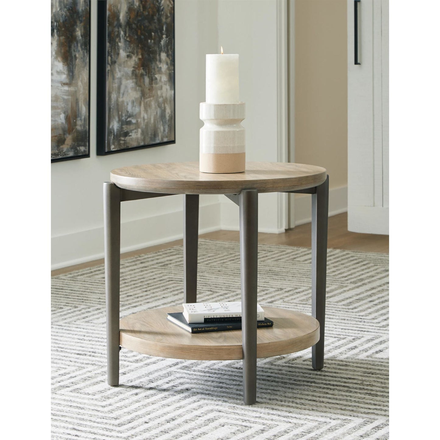 Table d'appoint Dyonton - Brun gris clair