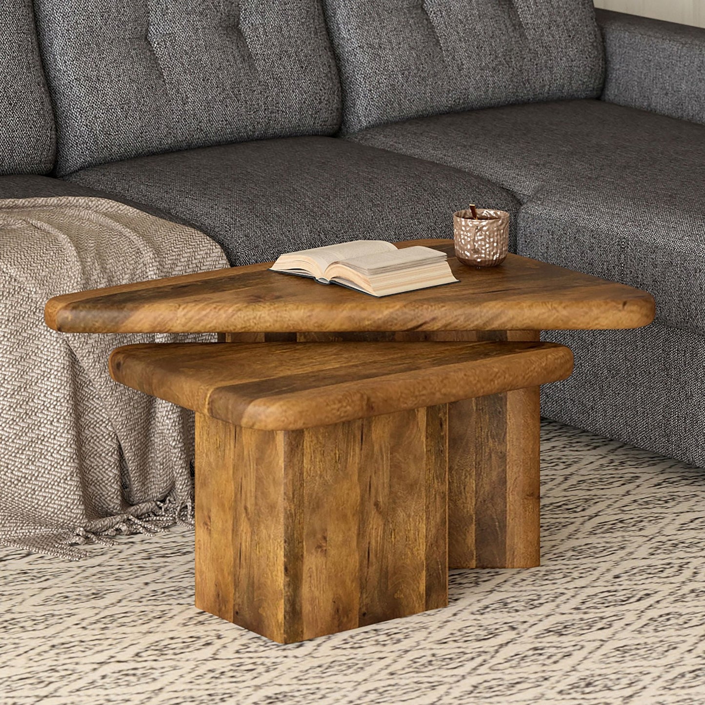 Tables basses gigognes Draco (lot de 2)