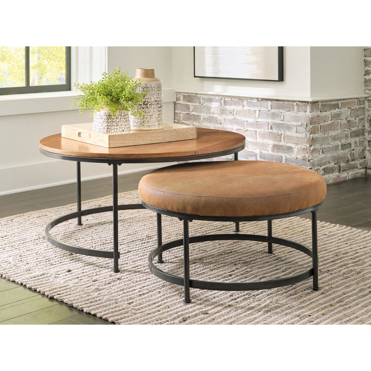 Tables basses gigognes Drezmoore (lot de 2)