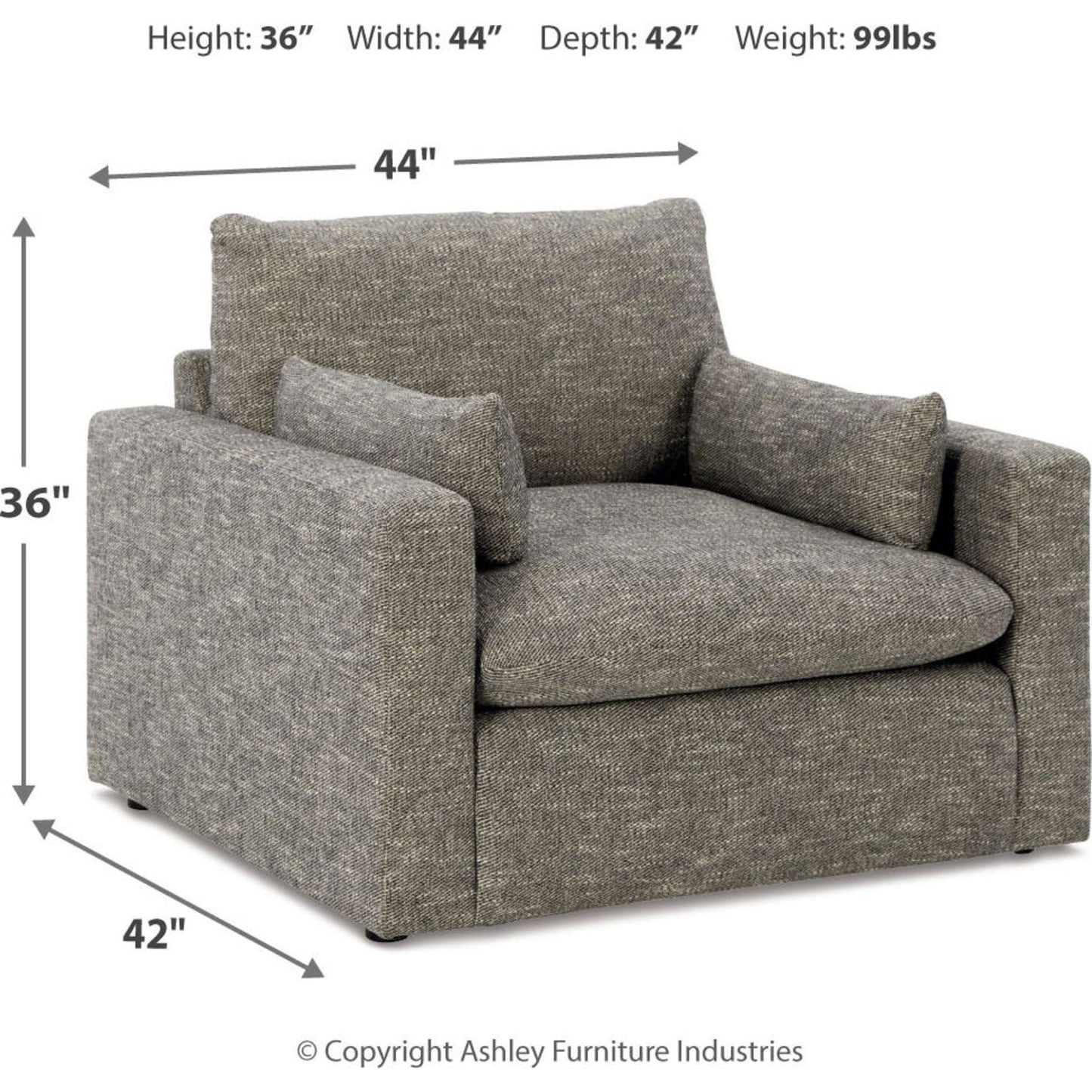 Chaise et demie dramatique - Granit